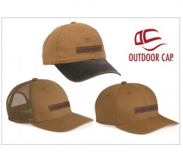 OUTDOOR CANVAS DUK CAP with LEATHER PATCH