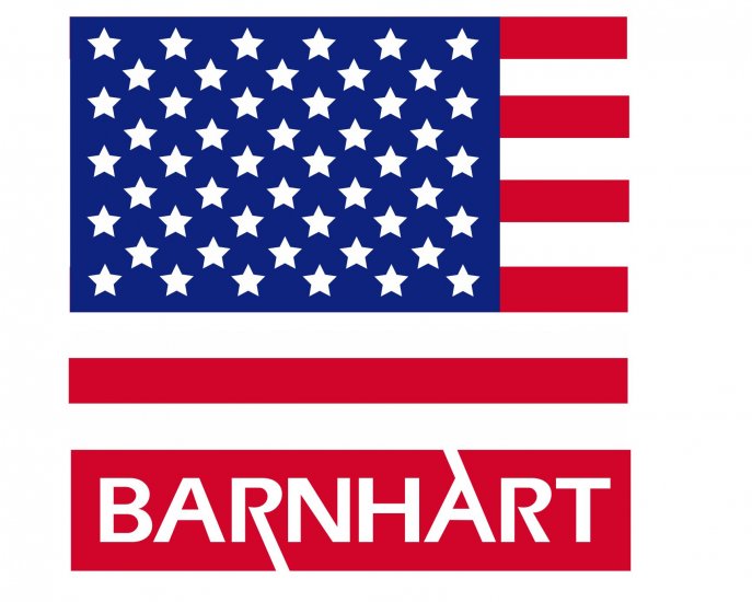 BARNHART - HARDHAT FLAG DECAL